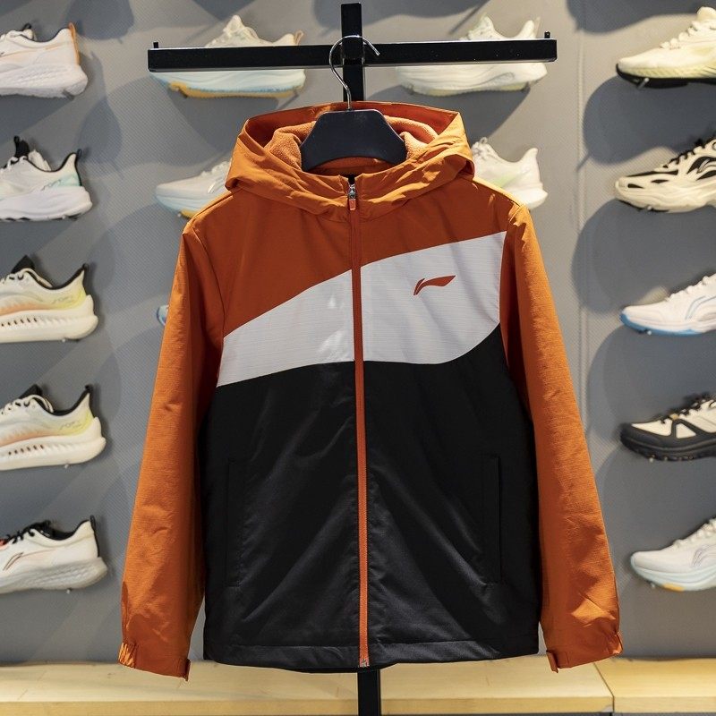 李宁正品2026春季新款男大童宽松潮流休闲加绒连帽外套YFDW015-1,童装/婴儿装/亲子装,普通外套,淘宝优惠券,粉丝福利购,淘宝优惠卷