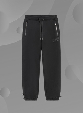 李宁卫裤男春季韦德系列时尚潮流舒适收口加绒运动长裤AKLS115-1