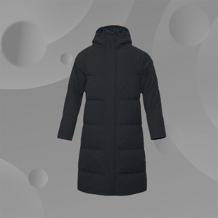 李宁羽绒服男款冬季 过膝国潮长款加厚保暖白鸭绒连帽外套AYMQ135