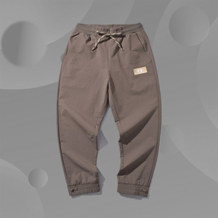 中国李宁正品 AKXP329 故宫宝蕴楼联名暗纹刺绣徽标男子运动长裤