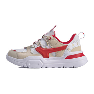 李宁休闲鞋女鞋春季新款耐磨轻便透气舒适女子低帮运动鞋 AGCQ142