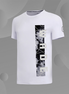 李宁正品短袖T恤男子新款韦德系列透气时尚夏季运动服 AHSN071