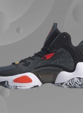 李宁男鞋春新款空袭6代V2减震耐磨专业比赛篮球鞋ABAQ005