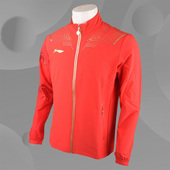 中国李宁正品 乒乓球男子印花舒适透气运动上衣外套AYYR437