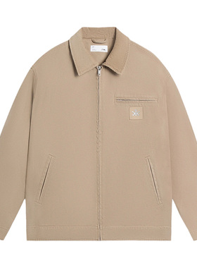 李宁正品CF MARS男子运动休闲时尚保暖翻领棉夹克外套AJMS131-2-4