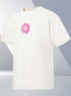 Lining/李宁正品男子时尚宽松百搭休闲透气圆领短袖T恤AHST147