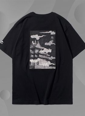 李宁短袖t恤男士新款X故宫·宝蕴楼联名款男子短袖文化衫AHSP843