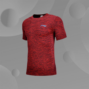 透气圆领修身 一体织运动服ATSN051 李宁T恤男18夏篮球短袖 Lining