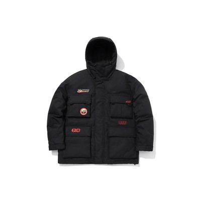 李宁正品羽绒服冬季新款时尚休闲加厚保暖工装连帽外套AYMQ123