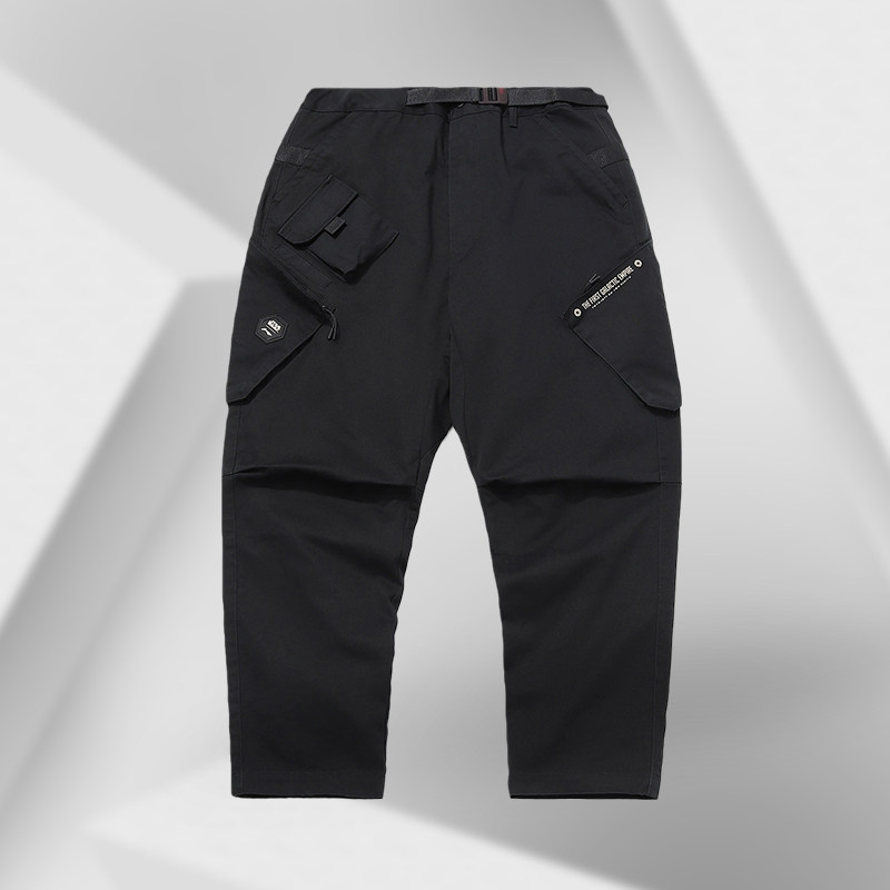 李宁正品时尚潮流星球大战联名系列男子平口宽松休闲长裤AKXQ503