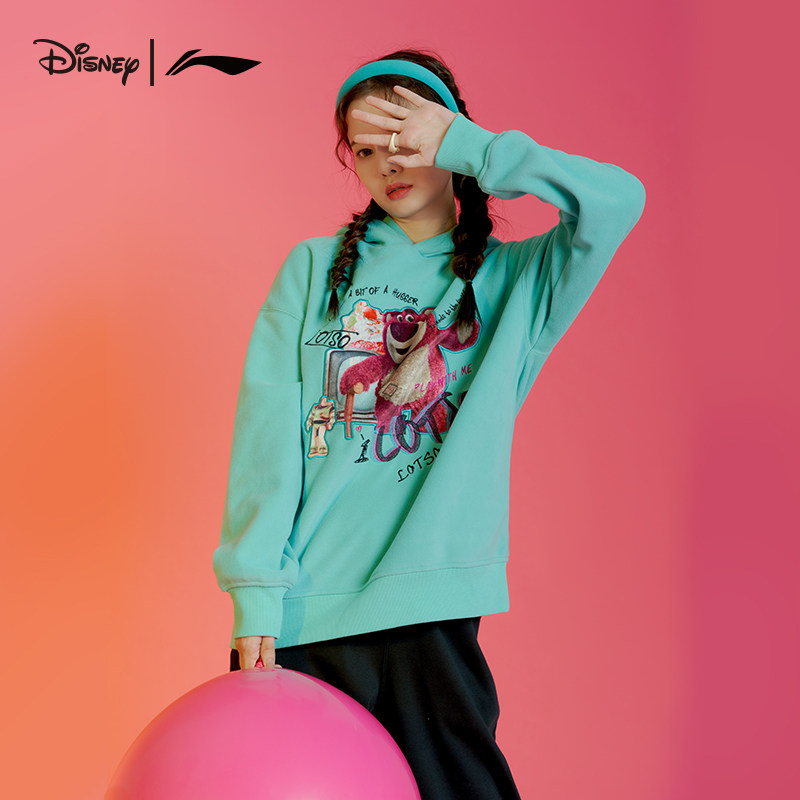 李宁正品草莓熊加绒卫衣女秋冬新款玫红草莓香味连帽外套 AWDR760,运动服/休闲服装,运动卫衣/套头衫,淘宝优惠券,粉丝福利购,淘宝优惠卷