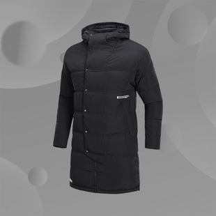 正品 羽绒服加厚篮球运动连帽保暖外套2018冬AYMN053 李宁男长款