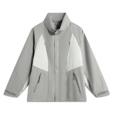 李宁正品x NINEPOINTNINE联名系列男子反光宽松三合一外套AWBU075