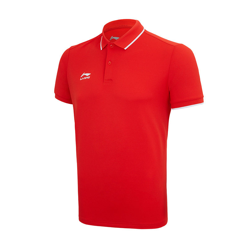 Lining/李宁正品健身系列男子训练透气亲肤舒适短袖POLO衫APLS093