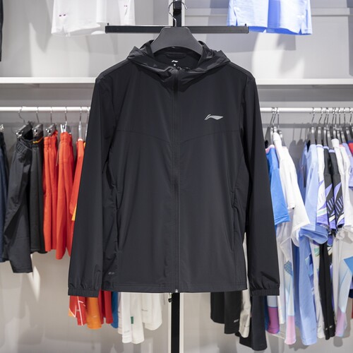 Lining/李宁正品跑步系列男子冰感舒适防晒休闲运动外套AFDT185