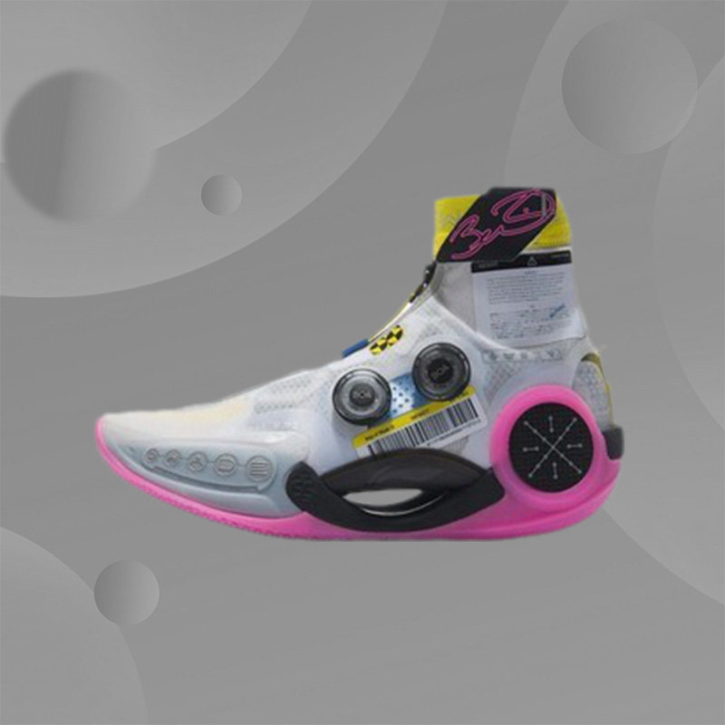 李宁韦德之道9无限灰孩子黑白武士DFT联名专业比赛篮球鞋ABER003