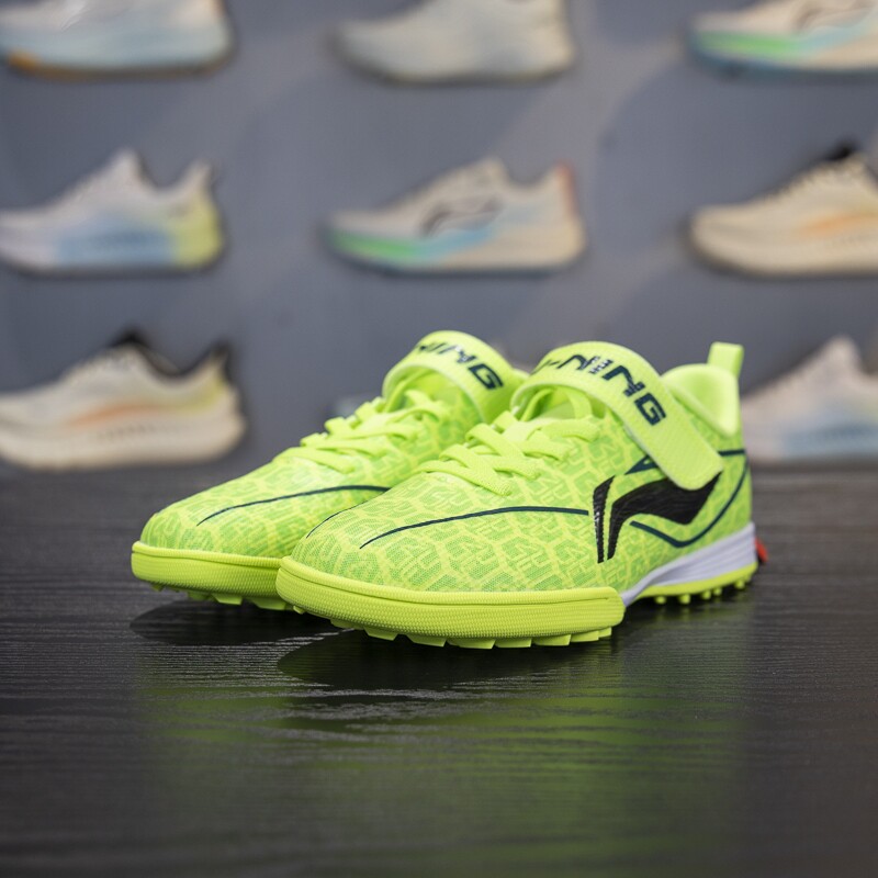 李宁正品疾影3男小大童防滑耐磨透气专业比赛运动足球鞋YKGV004-3