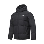 男子健身系列纯色连帽保暖羽绒服 冬季 AYMT061 李宁正品 Lining