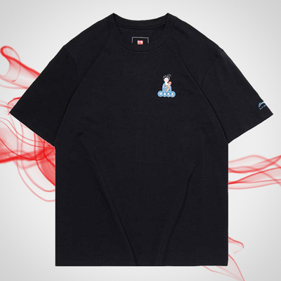 李宁短袖纯棉时尚潮流运动t恤