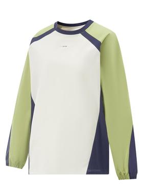 李宁正品2025新款女子时尚潮流透气运动休闲圆领长袖T恤AAEV002