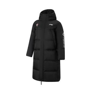 李宁正品 CBA专业篮球系列男子宽松保暖运动训练连帽羽绒服AYMV485