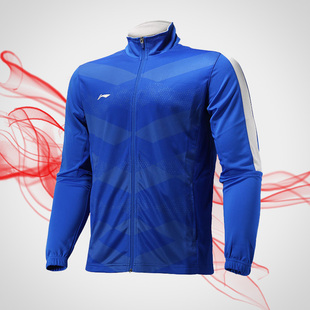 李宁正品男子开衫拉链卫衣足球出场服训练服休闲运动长袖AWDM685