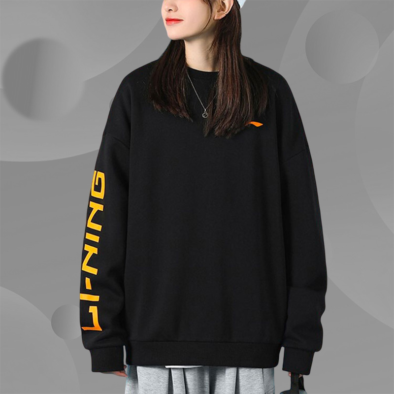 Lining/李宁男子圆领套头卫衣