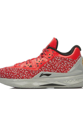 李宁正品幸运13男女同款减震耐磨透气中帮实战篮球鞋ABAK033-12