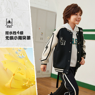 运动生活系列男小大童防泼水宽松针织夹克外套YJDU054 李宁正品