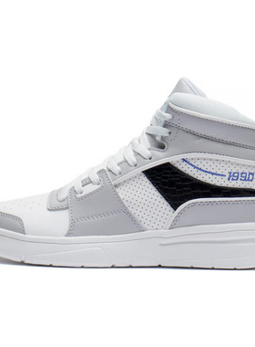 Lining/李宁正品冬季女子时尚休闲耐磨高帮运动板鞋ABCS098