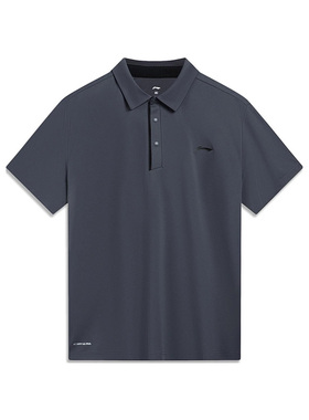 Lining/李宁正品2023新款男子健身运动舒适透气短袖POLO衫APLT031