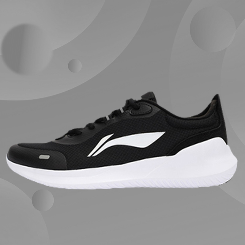 低帮李宁减震跑步鞋男子