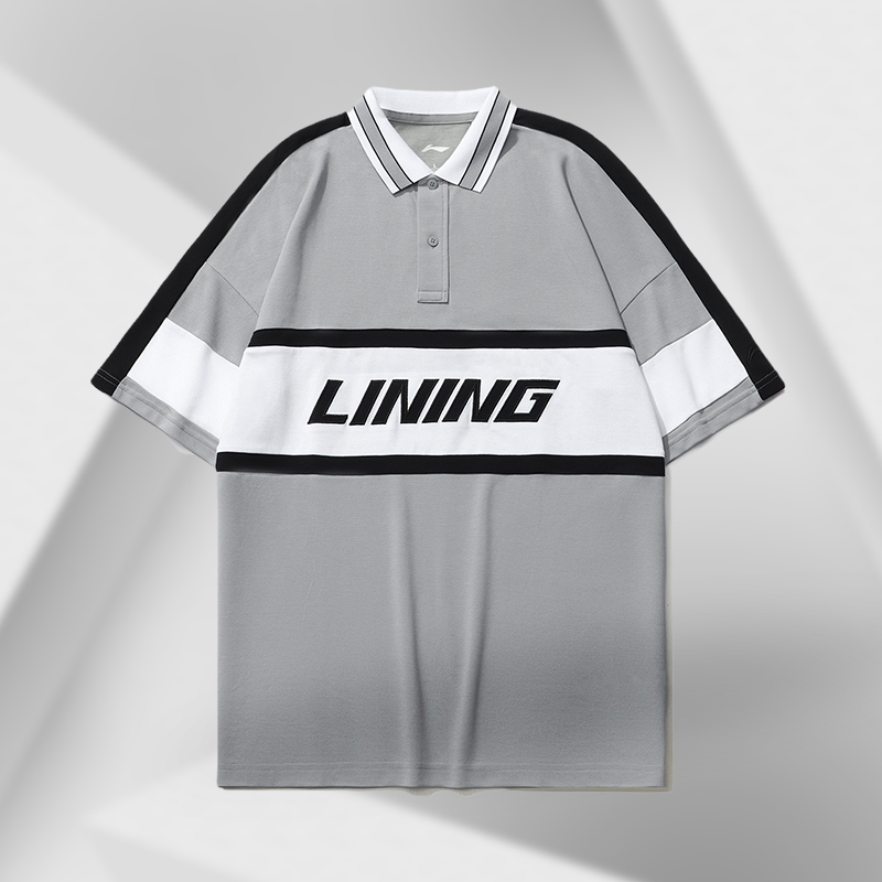 李宁T恤男装夏季新款运动服POLO衫透气上衣休闲短袖APLR113