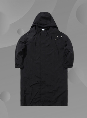 中国李宁男子运动长款风衣时装周走秀款刺绣潮流外套大衣AFDN449