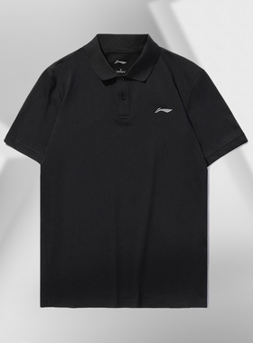 李宁短袖T恤POLO衫男士新款休闲翻领尖领上衣夏季运动服APLQ249