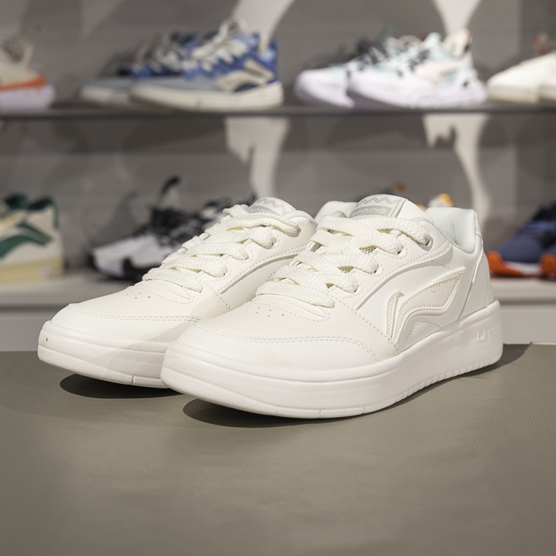 李宁正品2025新款元宝V3男子轻便舒适低帮经典休闲鞋AGCV107-3