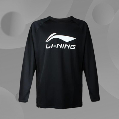 李宁长袖男 秋季款运动服跑步休闲上衣宽松圆领套头衫ATLR071