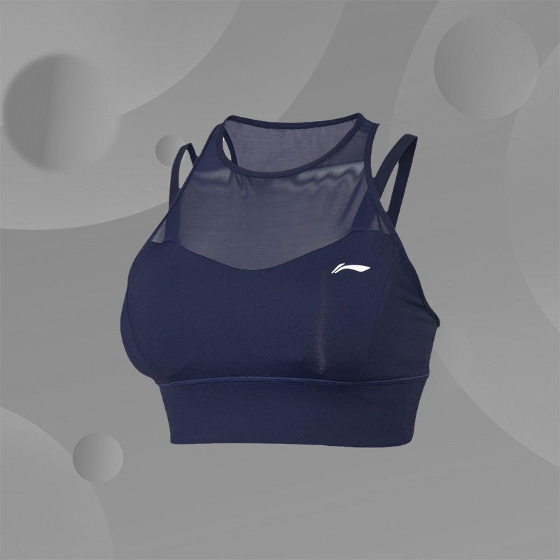 正品李宁运动内衣女士专业胸衣训练服瑜伽运动服AUBN046