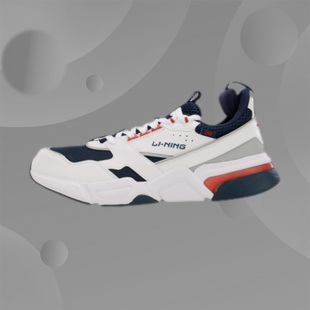 轻便透气老爹鞋 李宁启程001休闲鞋 AGCP061 经典 时尚 男女时装 周款