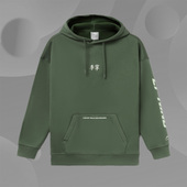 刺绣加绒连帽保暖休闲运动服AWDR857 新款 李宁卫衣男士 秋冬季