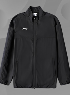 李宁正品新款男子时尚百搭运动休闲立领夹克风衣外套AJDR475