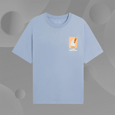 李宁正品秋款圆领套头衫百搭休闲透气男子款运动T恤AHSS859