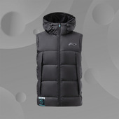 AMRR005 羽绒马甲篮球连帽防风保暖白鸭绒运动服 李宁冬季 新款