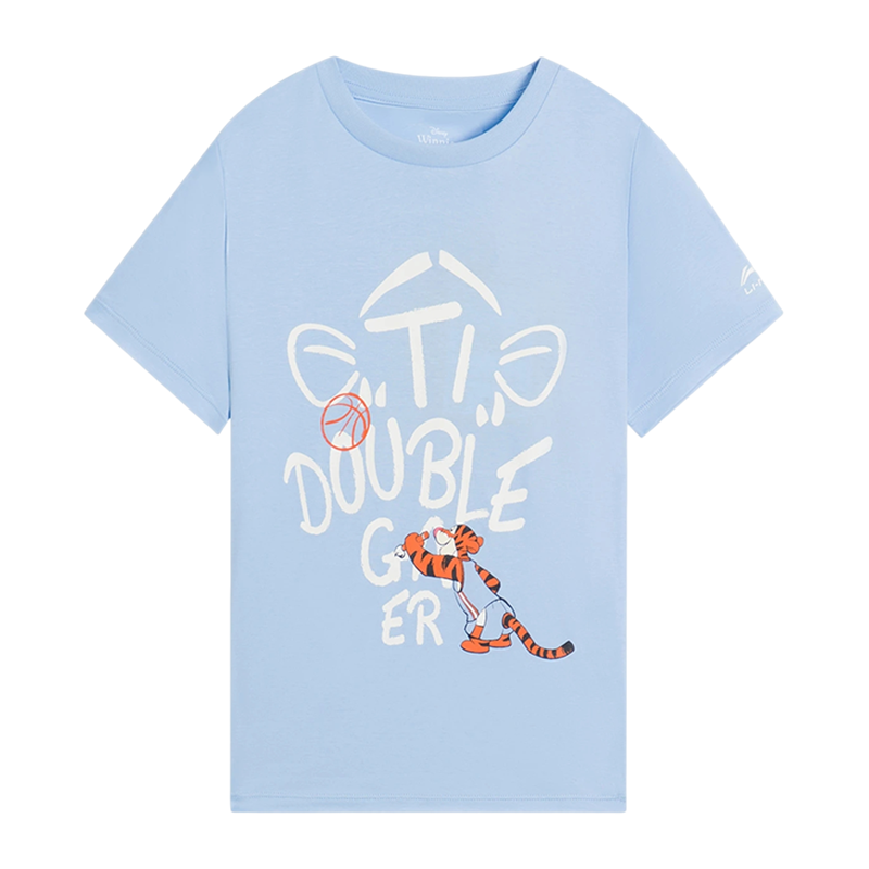 Lining/李宁正品X跳跳虎系列男小童宽松舒适短袖T恤YHSS045