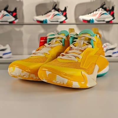 李宁正品空袭10男子时尚潮流缓震耐磨篮球专业比赛鞋ABAU017-4