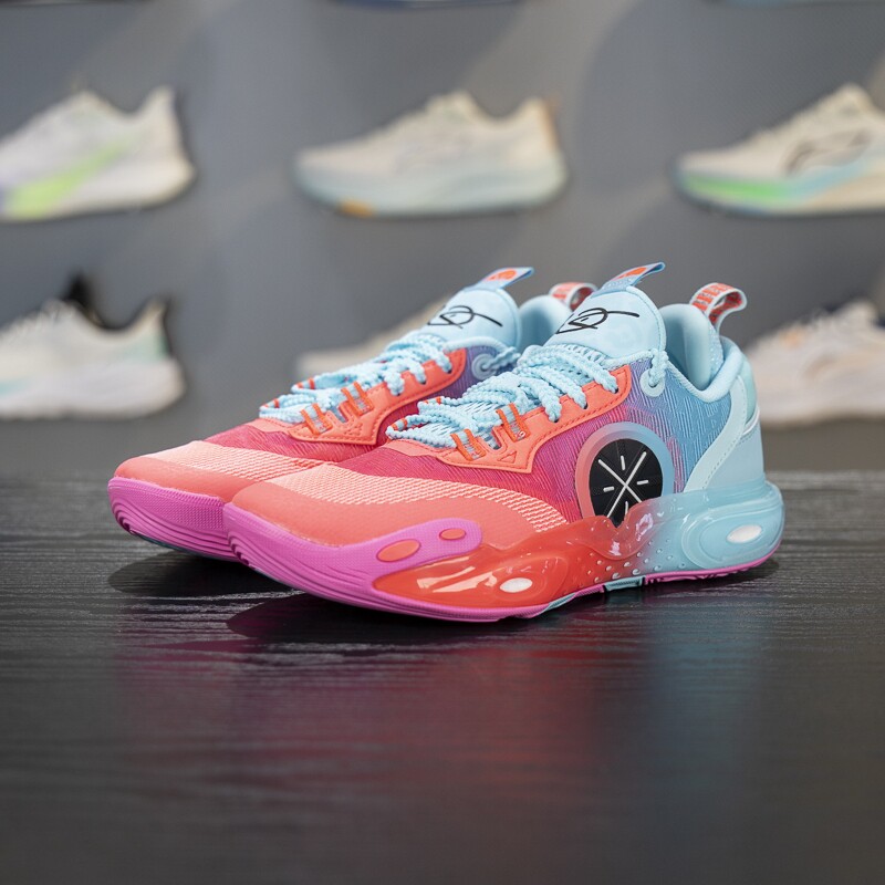 李宁正品大童防滑耐磨篮球鞋