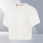 女子宽松休闲运动圆领短袖 新款 T恤AHST162 李宁正品 Lining