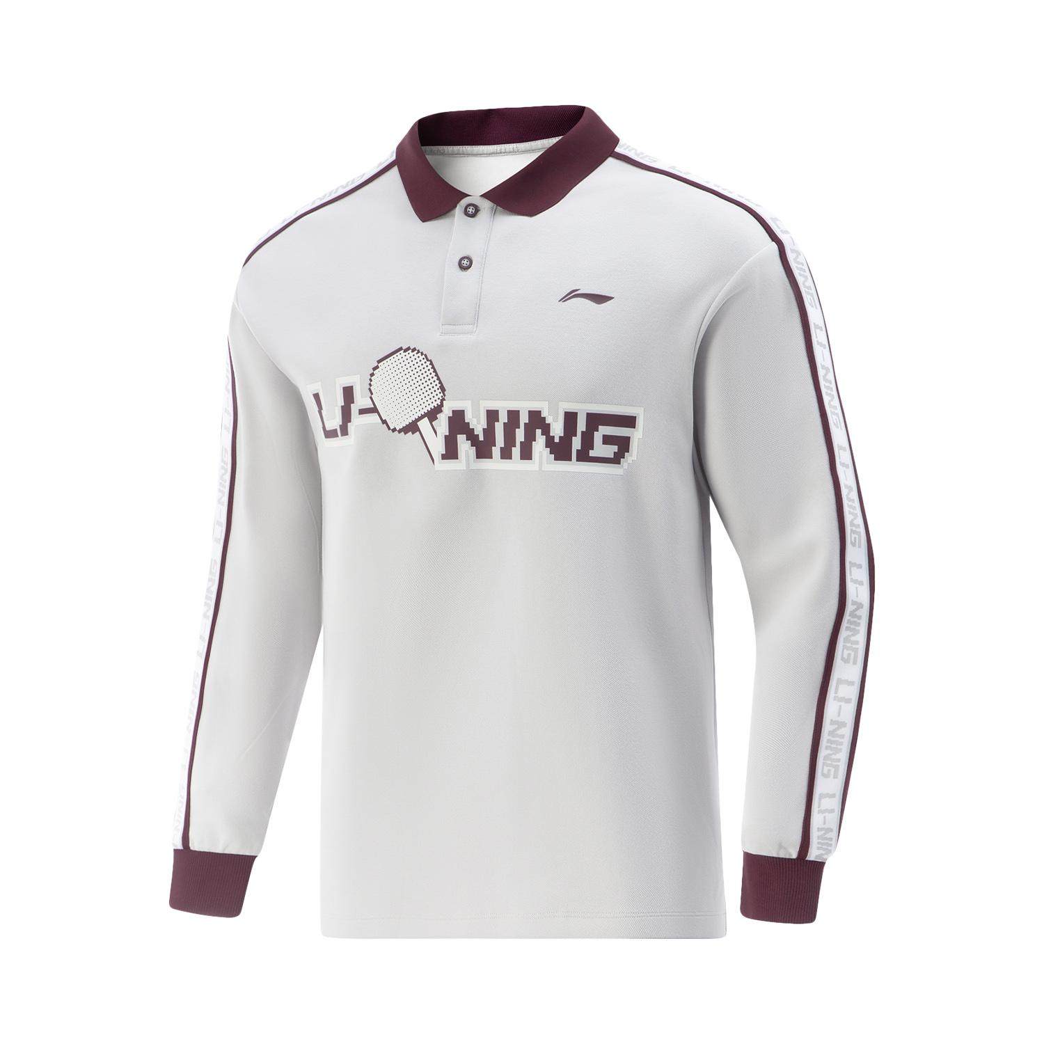 李宁正品乒乓球系列男女同款亲肤舒适翻领运动长袖POLO衫APLV415,运动服/休闲服装,运动POLO衫,淘宝优惠券,粉丝福利购,淘宝优惠卷