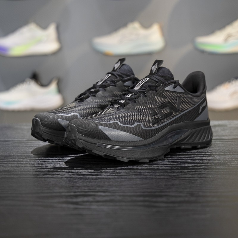 李宁正品奔霄男子户外登山徒步防滑回弹运动低帮跑步鞋ARNV015-8