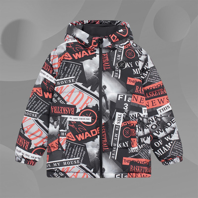 Lining/李宁正品男大童加厚保暖连帽冬季鸭绒羽绒服运动服YYMS081